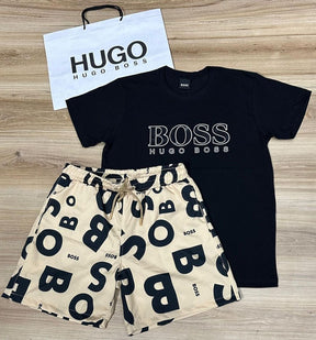 Conjunto De Grife - BOSS (Promoção Esquenta Black Friday) [CAMISA + BERMUDA)