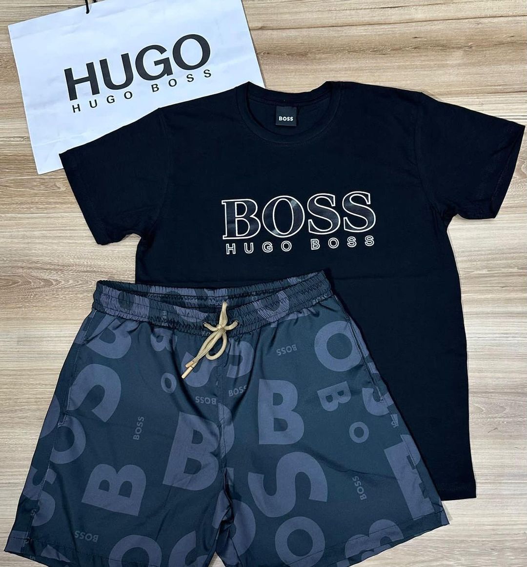 Conjunto De Grife - BOSS (Promoção Esquenta Black Friday) [CAMISA + BERMUDA)