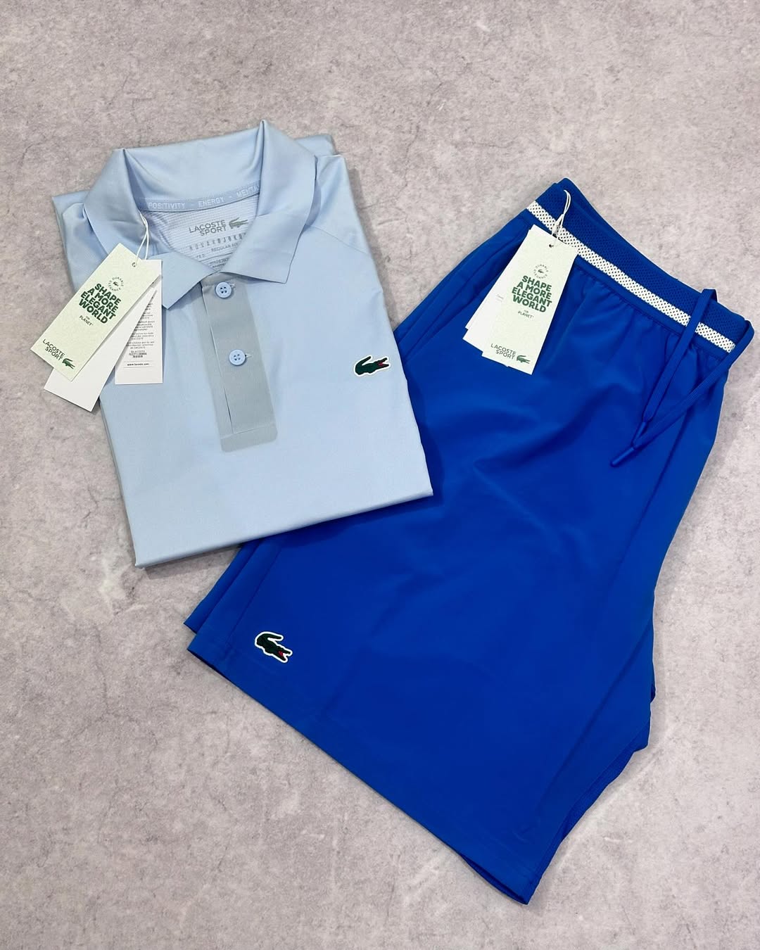 CONJUNTO  DA LACOSTE  ( CAMISA+SHORT+ BONÉ) PROMO ESQUENTA BLACK FRIDAY