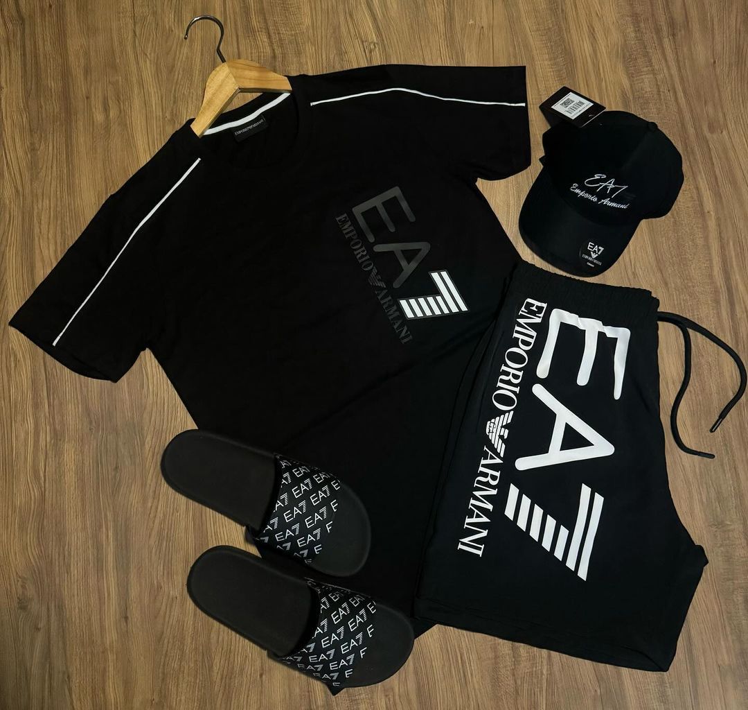 KIT ALL BLACK ( CAMISA+SHORT+CHINELO+BONÉ) ( PROMO ESQUENTA BLACK FRIDAY)